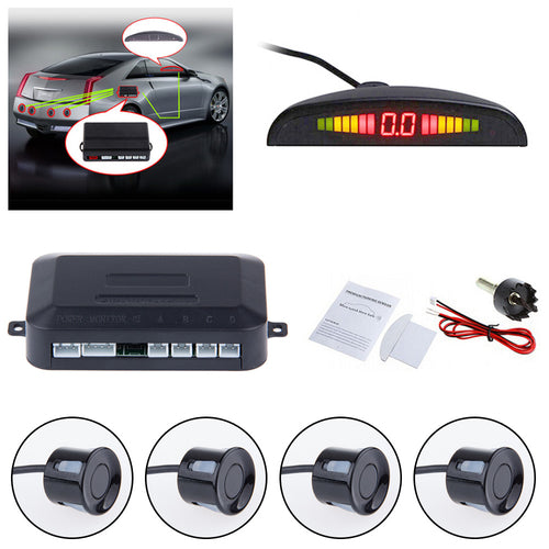 Sistema Universal de Sensores de Estacionamento LED — 4 Sensores